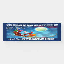 Patriotic und First Responder Weihnachten Banner