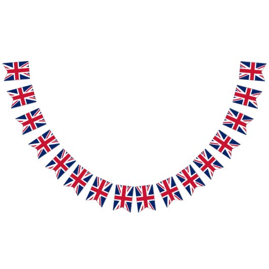 Patriotic Union Jack British Flag Wimpelkette (Alle)