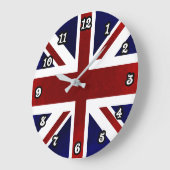 Patriotic, Union Jack, Großbritannien, Flagge Große Wanduhr (Winkel)