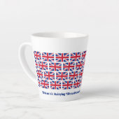 Patriotic Union Jack UK Flag Hospitality Milchtasse (Linke Ecke)