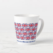 Patriotic Union Jack UK Flag Hospitality Milchtasse (Rechte Ecke)