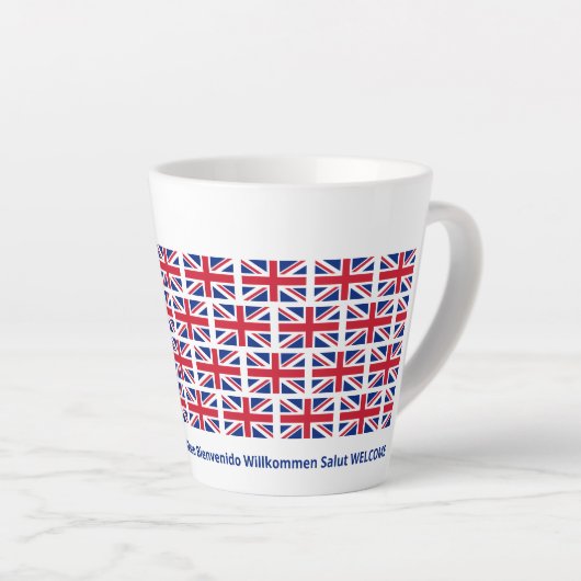 Patriotic Union Jack UK Flag Hospitality Milchtasse (Rechte Ecke)
