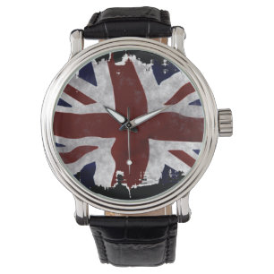Patriotic Union Jack, UK Gewerkschaft Flag Armbanduhr