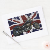 Patriotic Union Jack, UK Gewerkschaft Flag, Motorr Rechteckiger Aufkleber (Umschlag)