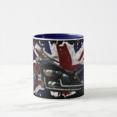 Patriotic Union Jack, UK Gewerkschaft Flag, Motorr Tasse (Zentrum)