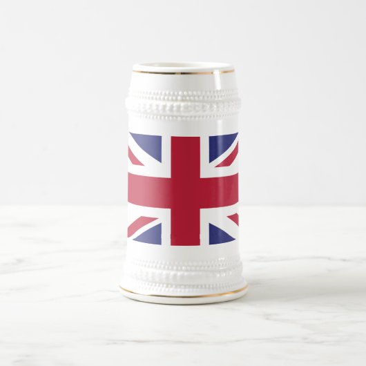 Patriotic United Kingdom Flag Bierglas (Mittel)
