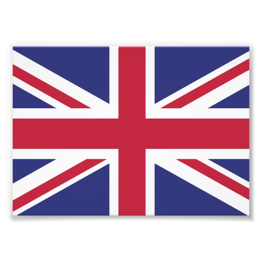 Patriotic United Kingdom Flag Fotodruck (Vorne)
