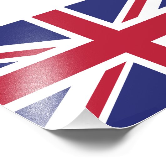 Patriotic United Kingdom Flag Fotodruck (Ecke)