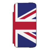 Patriotic United Kingdom Flag Incipio iPhone Geldbeutel-Hülle (Folio Vorderseite)