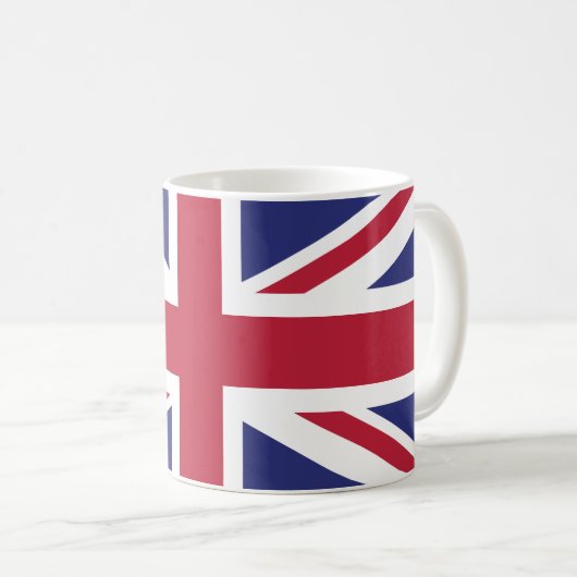 Patriotic United Kingdom Flag Kaffeetasse (VorderseiteRechts)