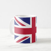 Patriotic United Kingdom Flag Kaffeetasse (Vorderseite Links)