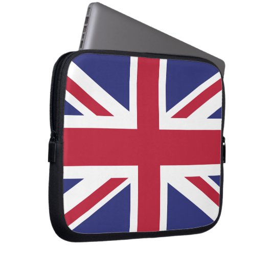 Patriotic United Kingdom Flag Laptopschutzhülle (Vorne Rechts)