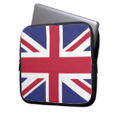 Patriotic United Kingdom Flag Laptopschutzhülle (Vorderseite Links)
