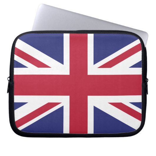 Patriotic United Kingdom Flag Laptopschutzhülle (Vorderseite)