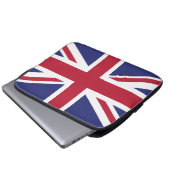Patriotic United Kingdom Flag Laptopschutzhülle (Vorne Knopf)