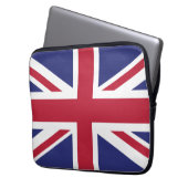 Patriotic United Kingdom Flag Laptopschutzhülle (Vorderseite Links)