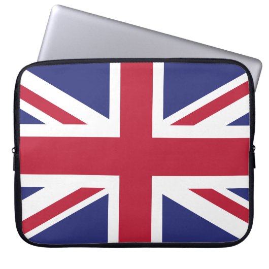 Patriotic United Kingdom Flag Laptopschutzhülle (Vorderseite)