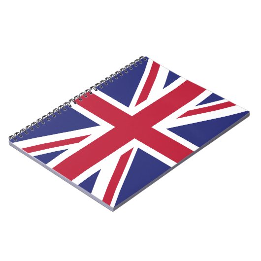 Patriotic United Kingdom Flag Notizblock (Linke Seite)