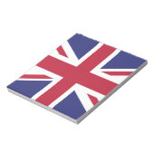 Patriotic United Kingdom Flag Notizblock (Rotiert)