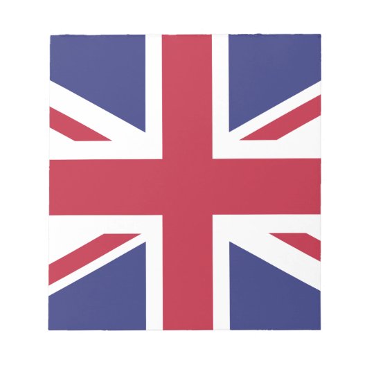 Patriotic United Kingdom Flag Notizblock (Vorderseite)