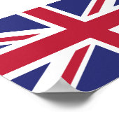 Patriotic United Kingdom Flag Poster (Ecke)