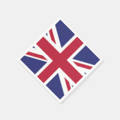 Patriotic United Kingdom Flag Serviette (Ecke)