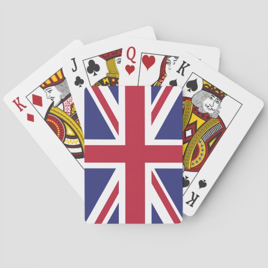 Patriotic United Kingdom Flag Spielkarten (Rückseite)