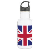 Patriotic United Kingdom Flag Trinkflasche (Vorderseite)