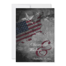 Patriotic United Staaten American Flag Wedding