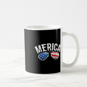 Patriotic Us America Flag Sungles Merica 4. Ju Kaffeetasse