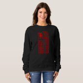 Patriotic US American Flag Disk Golfing Sweatshirt (Vorne ganz)