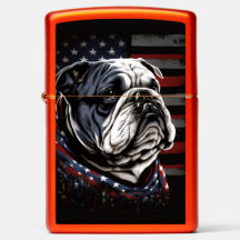 Patriotic US Bulldog - Die amerikanische Flagge