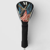 Patriotic US Flag And Eagle Golf Headcover (Vorderseite)