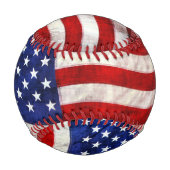 Patriotic US Flag Game Ball (Rückseite)