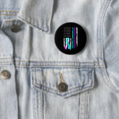 Patriotic US Flag Support Suizid Prevention Aware Button (Beispiel)
