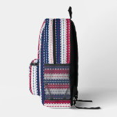 Patriotic - US Flagge - Red White Blue Bedruckter Rucksack (Rechts)