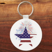 Patriotic US Keyring Schlüsselanhänger (Vorderseite)