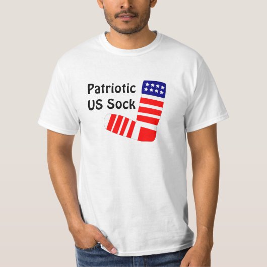 Patriotic US Sock T Shirt (Vorderseite)