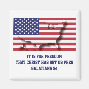 Patriotic USA 4. Juli Magnet