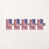Patriotic USA AMERICAN FLA 5 Foto Yogamatte (Vorderseite (Horizontal))