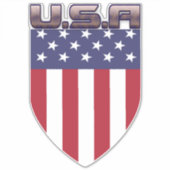 Patriotic USA American Flag Aufkleber (Vorderseite)