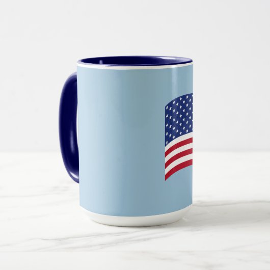 Patriotic USA American Flag Coffee Tasse Gift (Vorderseite Links)