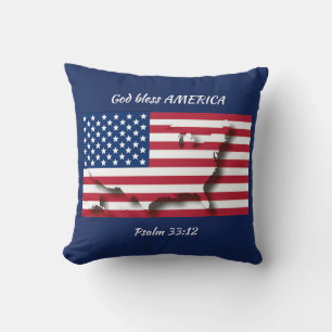 Patriotic USA AMERICAN FLAG Kissen