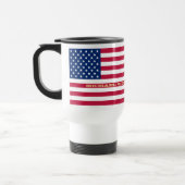 Patriotic USA American Flag Personalisiert Monogra Reisebecher (Links)