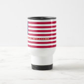 Patriotic USA American Flag Personalisiert Monogra Reisebecher (Mittel)