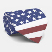 Patriotic USA American Flag Red White Blue America Krawatte (Gerollt)