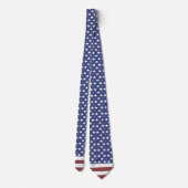 Patriotic USA American Flag Red White Blue America Krawatte (Rückseite)