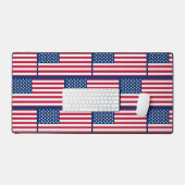 Patriotic USA American Flag Schreibtischunterlage (Tastatur & Maus)