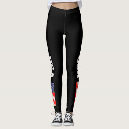 Patriotic USA Amerikanisches Fahnenzeichen Legging Leggings