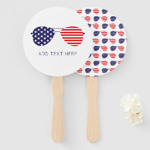 Patriotic USA Aviator Sonnenbrillen Eigene Texte h Fächer